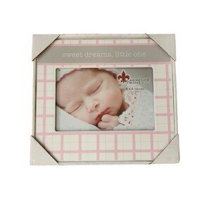 Lawrence Frames Sweet Dreams Little One Pink / White Picture Frame 6 x 4 inches